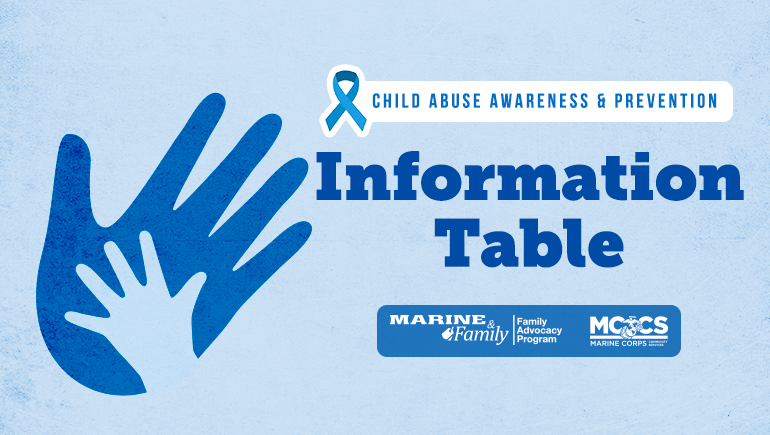Child Abuse Awareness & Prevention: Information Table