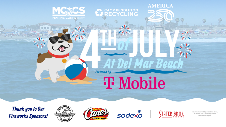 4th of July at Del Mar Beach 🇺🇸