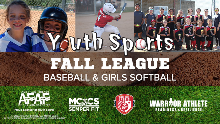 Youth Sports – Fall League: Baseball, Girls Softball, & Soccer