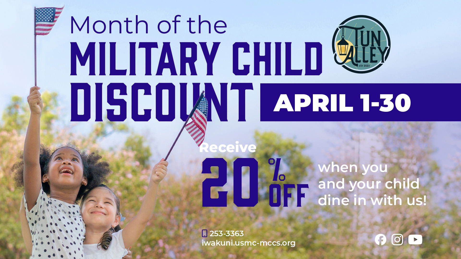 Month of the Military Child Discount