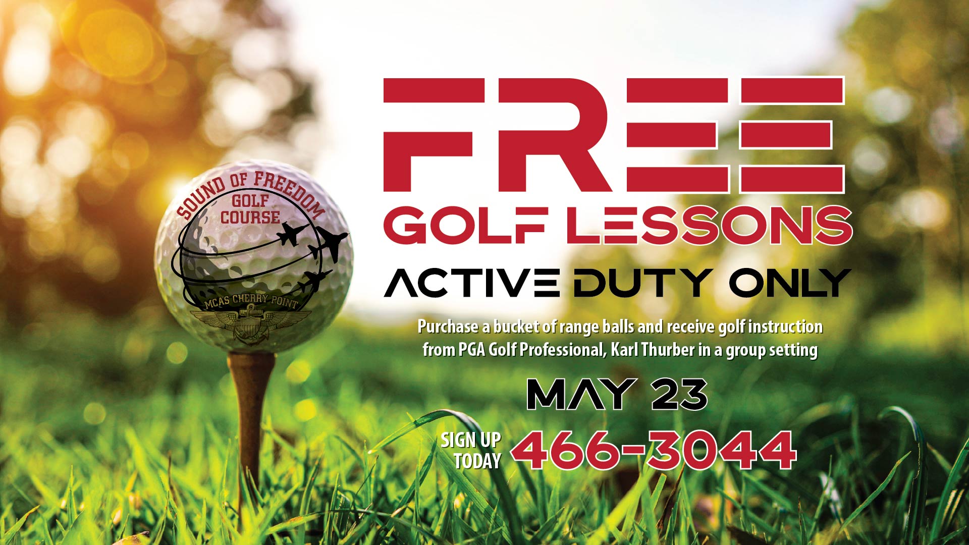 Free Golf Lesson for Active Duty