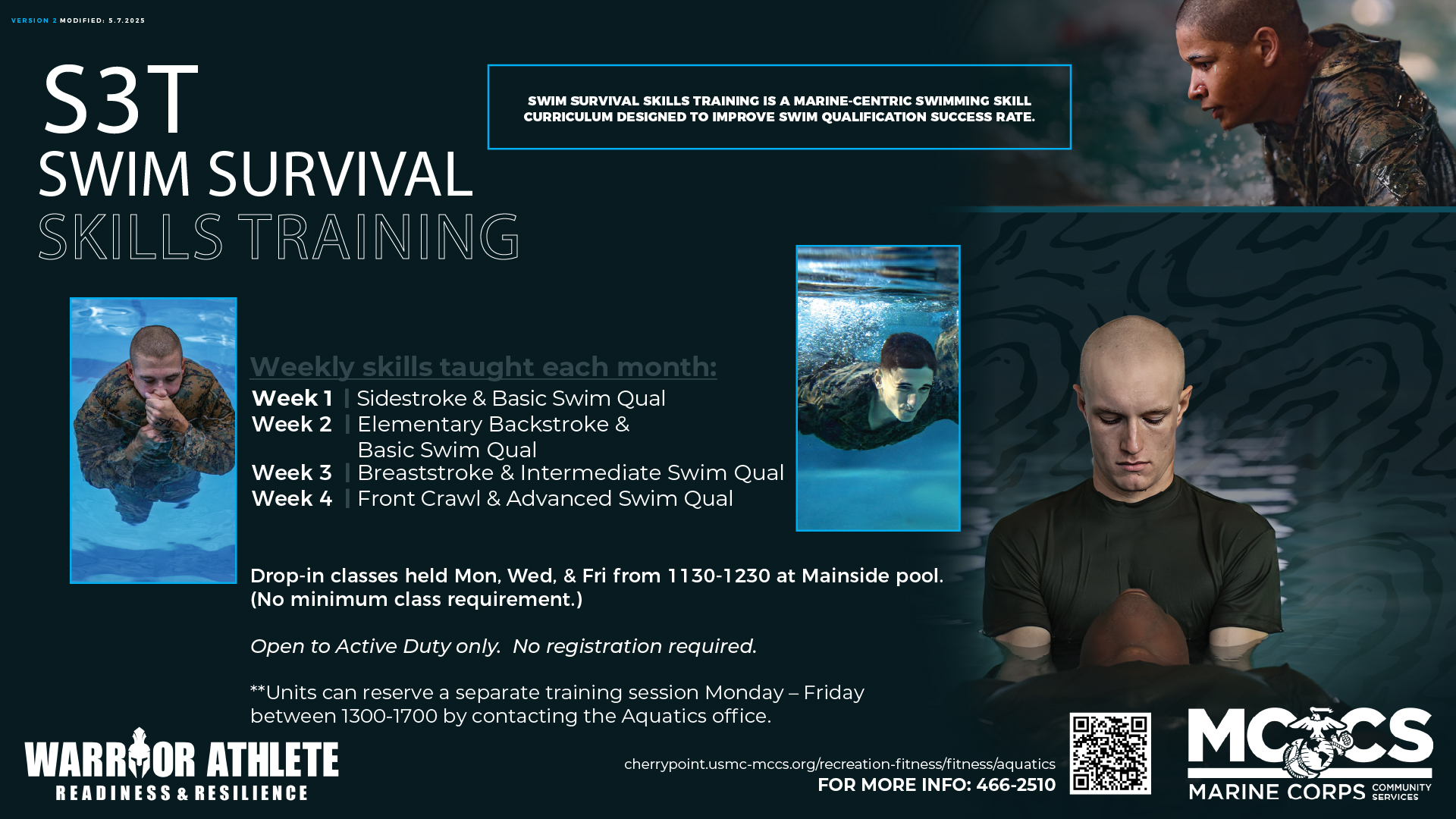 Swim Survival Skills Training